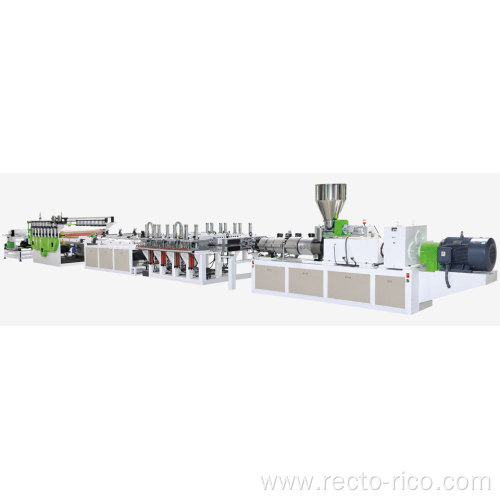 PVC Semi-skinning WPC foaming board extrusion line